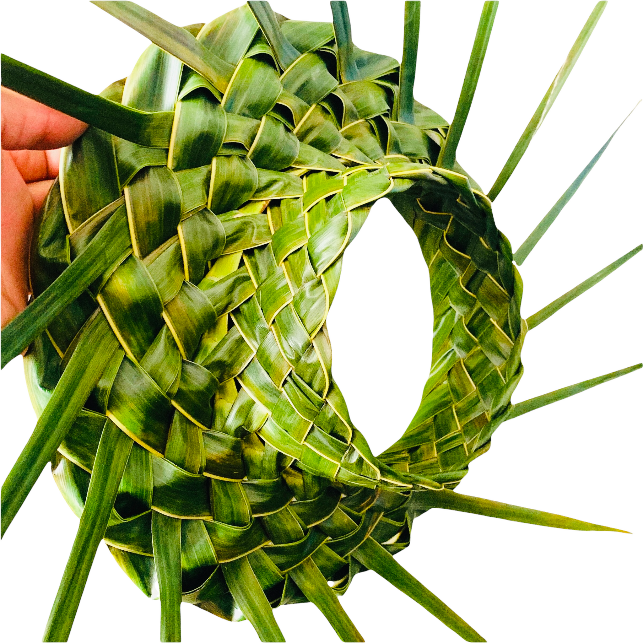 coconut palm frond hat FRINGE – Coco Shade Hawai'i