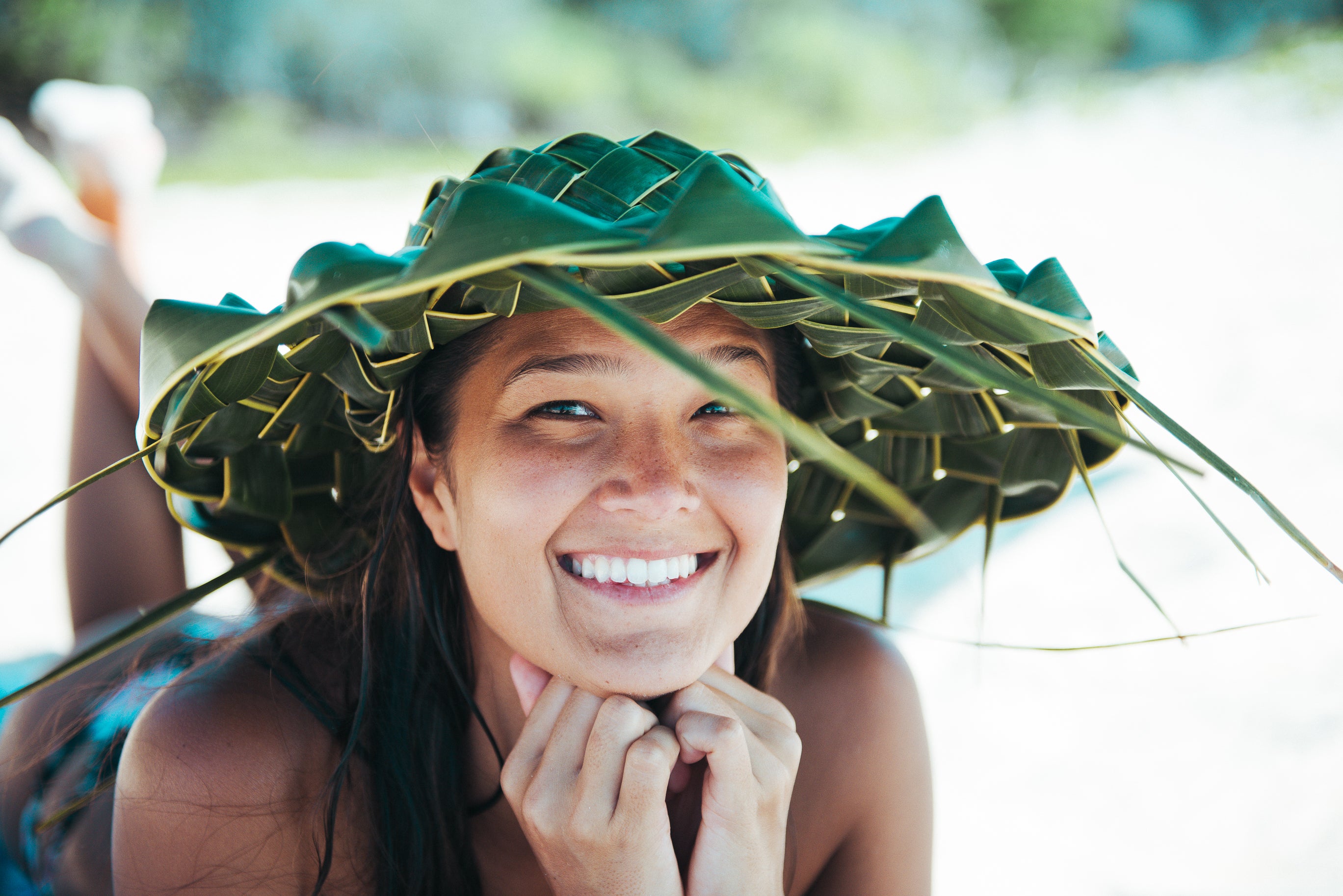 coconut palm hat FRINGE – Coco Shade Hawai'i